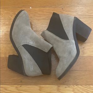 taupe grey suede booties urban outfitters